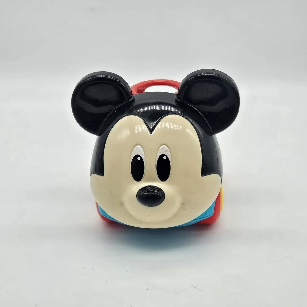 Disney Mickey Mouse Oball Toy Car Red Blue Rolling Rattle Baby Toddler